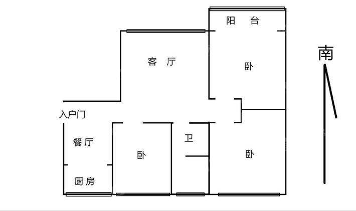 禧福荷堂C区3室2厅2卫107㎡