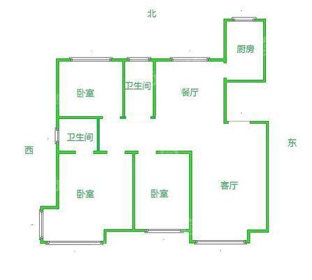 皇家壹里（A区）3室2厅2卫135㎡