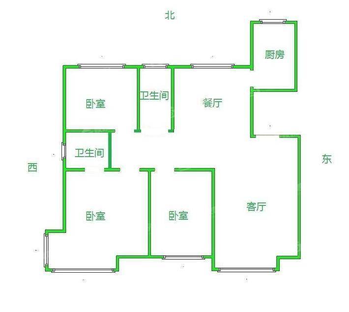 皇家壹里（A区）3室2厅2卫135㎡