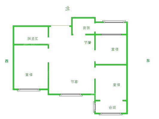 阳光国际3室2厅1卫90㎡