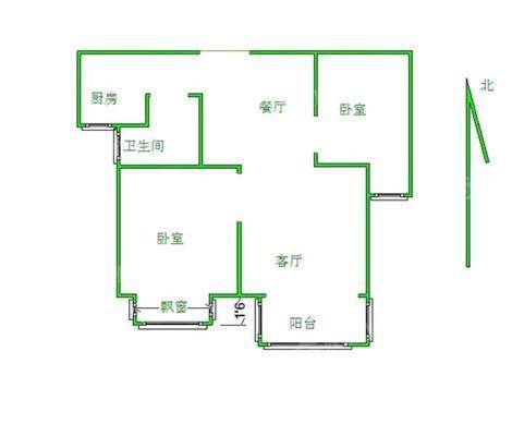 凤凰城（B区）2室2厅1卫84㎡