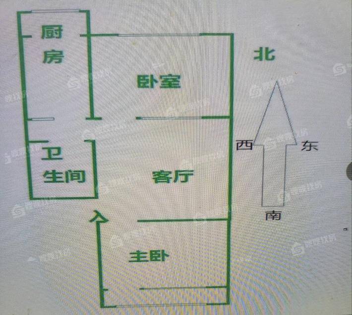 朝阳一区2室1厅1卫71㎡