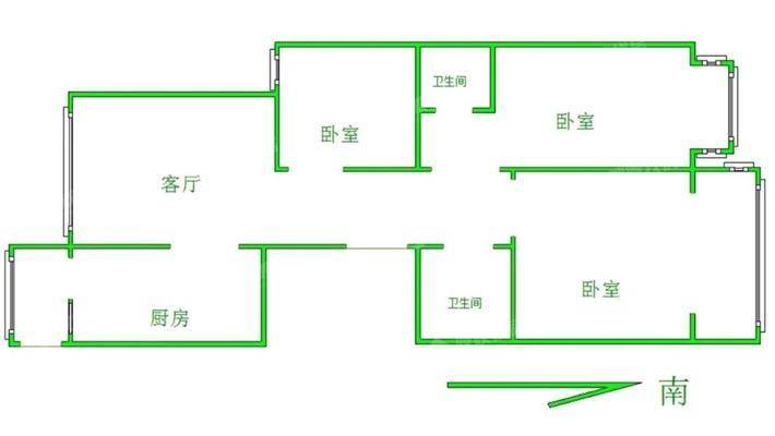 天成郡府东区3室2厅2卫133㎡