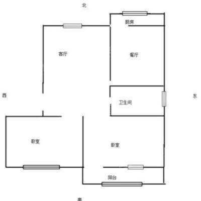 质监站宿舍2室1厅1卫73㎡