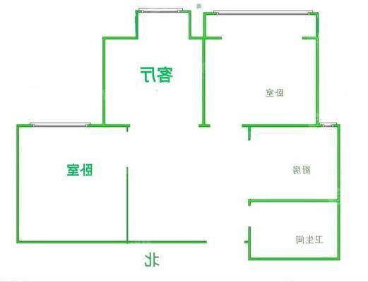 滨河龙韵2室2厅1卫88㎡