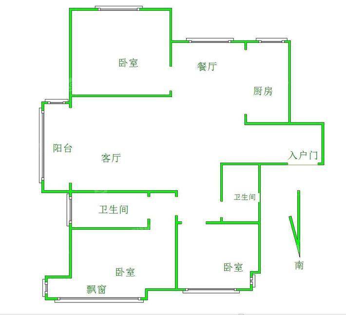荣盛香堤荣府3室2厅2卫117㎡