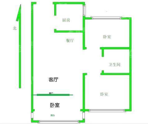 龙岸清华3室2厅1卫101㎡