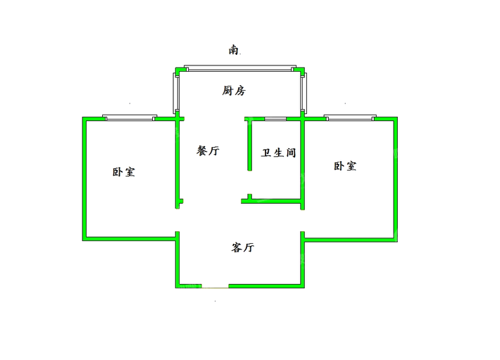 东环小区2室1厅1卫68㎡