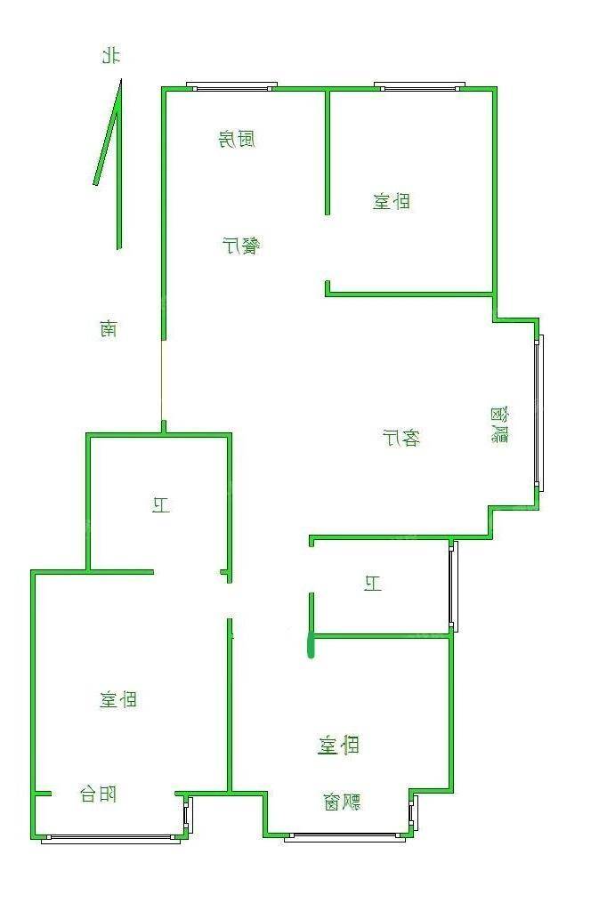 滨河龙韵3室2厅2卫108㎡
