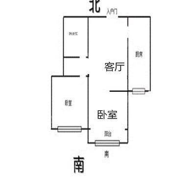 御河新城东区2室1厅1卫69㎡