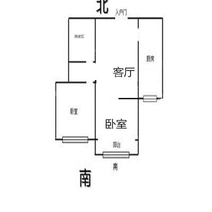 御河新城东区2室1厅1卫69㎡