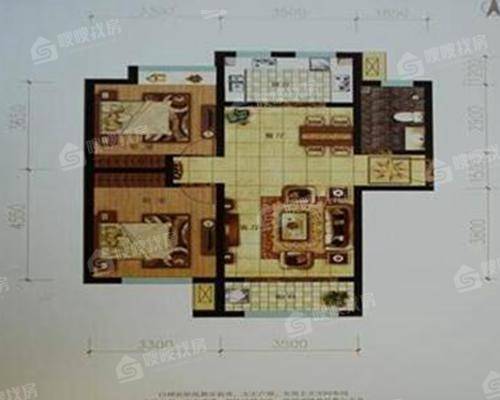 颐和庄园（三期C区）2室2厅1卫93㎡