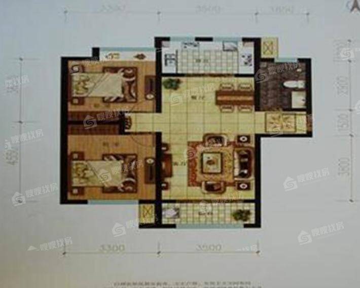 颐和庄园（三期C区）2室2厅1卫93㎡