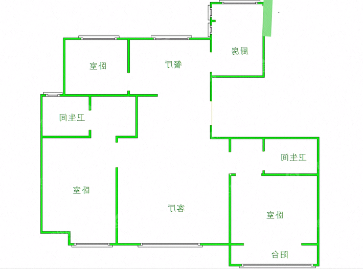 天成郡府西区3室2厅2卫139㎡