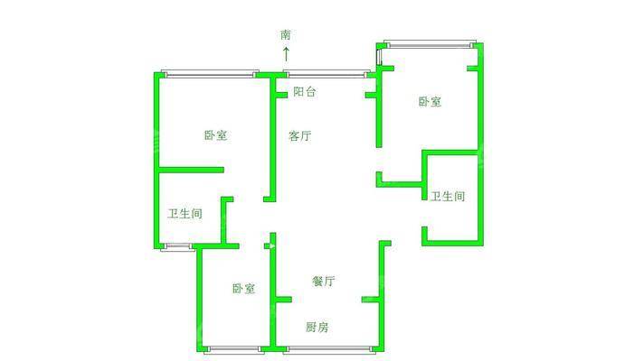 宏宇城（A区）3室2厅2卫134㎡