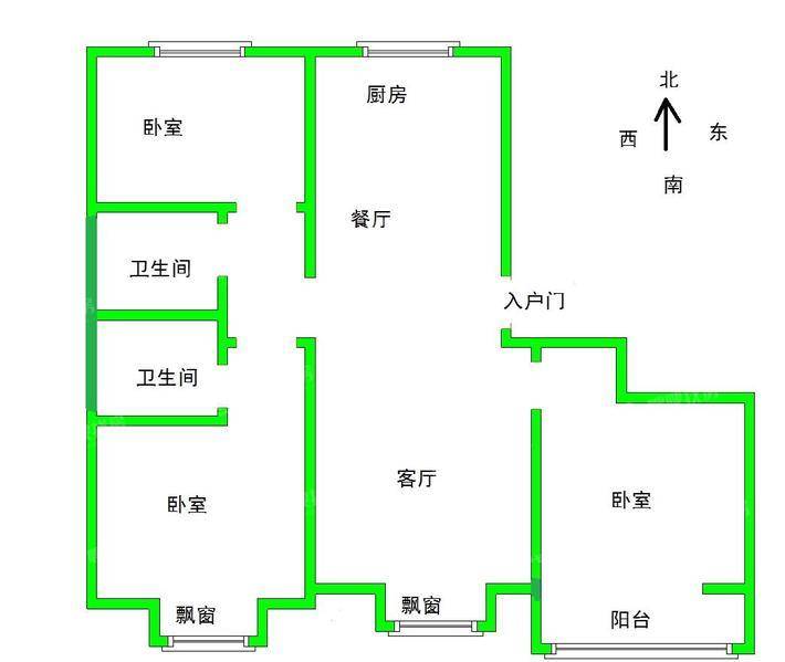 天成和园3室2厅2卫118㎡