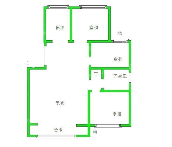 流津时代南区（9）3室2厅1卫113㎡