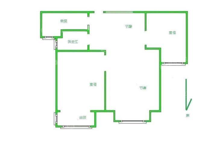 阿尔卡迪亚锦绣天地B区2室2厅1卫77㎡