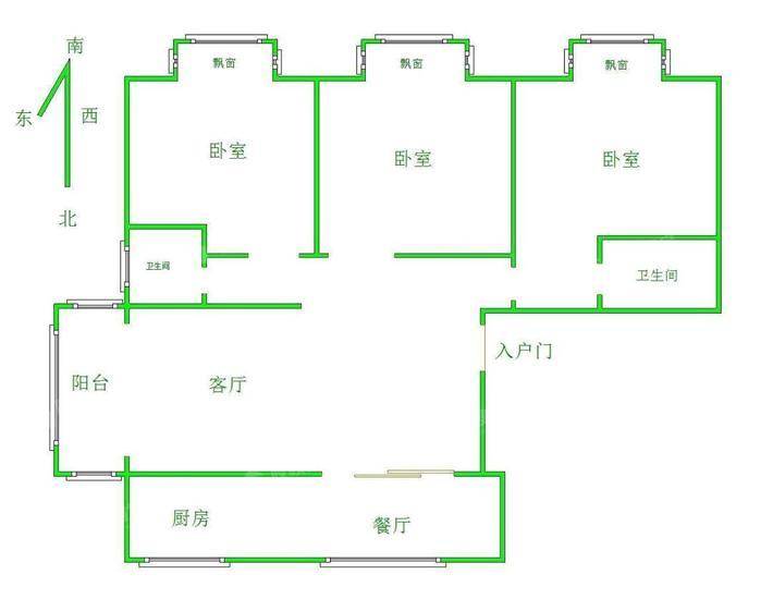 凤凰城（B区）3室2厅2卫133㎡