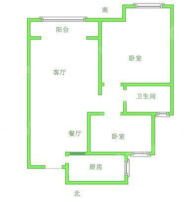 荣盛香堤荣府2室1厅1卫87㎡