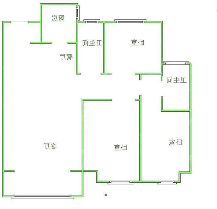 保利花园3室2厅2卫120㎡