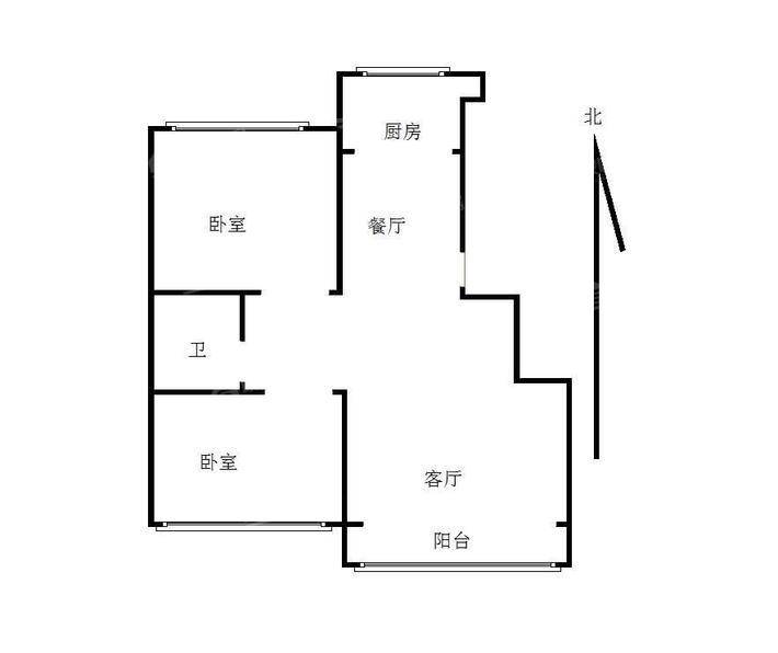 颐和高新嘉园2室2厅1卫85㎡