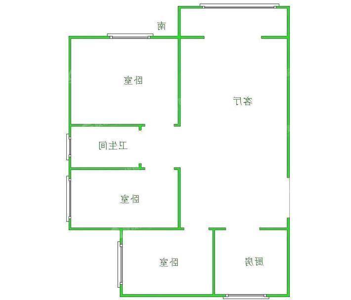 保利拉菲公馆3室2厅1卫89㎡
