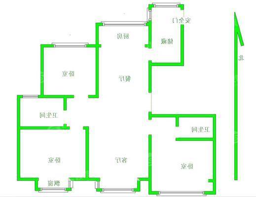 天成明月洲东区3室2厅2卫139㎡