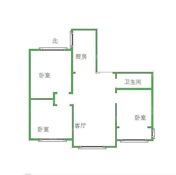 塞纳左岸3室2厅1卫118㎡