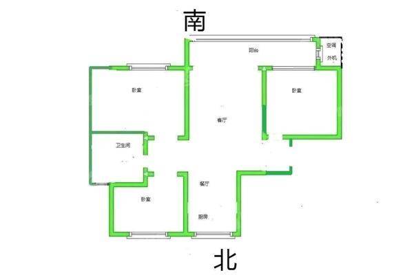 颐和高新嘉园3室2厅1卫108㎡
