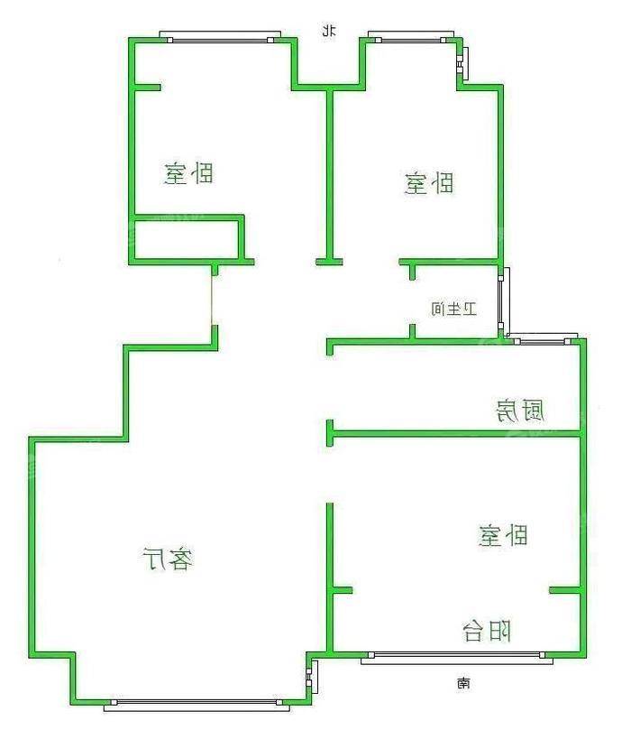 荣盛兰亭苑3室2厅1卫98㎡
