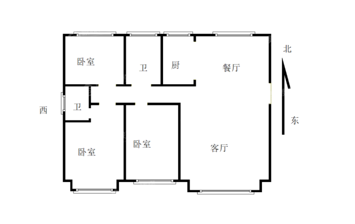 一世界书香华府3室2厅2卫140㎡