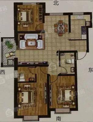 凤凰城（B区）3室2厅2卫119㎡
