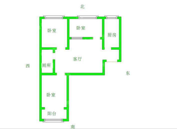 泰合星耀城3室1厅1卫81㎡