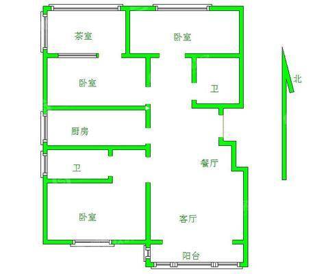 滨河龙韵3室2厅2卫123㎡