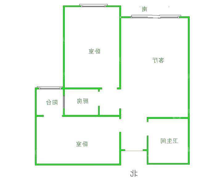 贻成御景狮城2室2厅1卫92㎡
