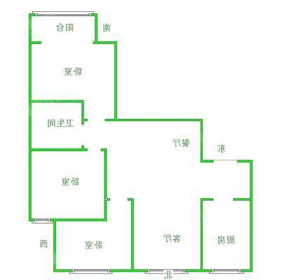 榕城世家3室2厅1卫117㎡