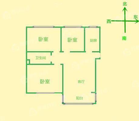 御河新城东区3室2厅1卫102㎡