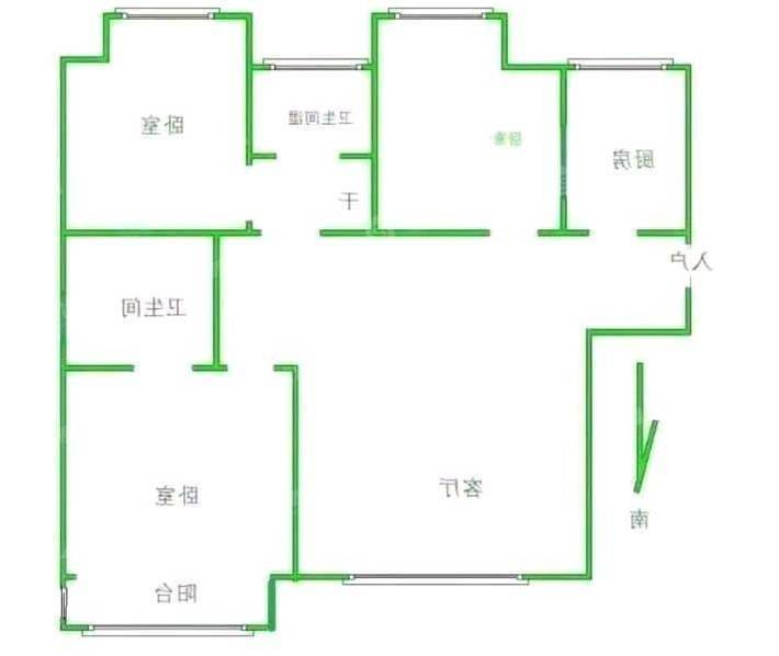阿尔卡迪亚锦绣天地B区3室2厅2卫94㎡