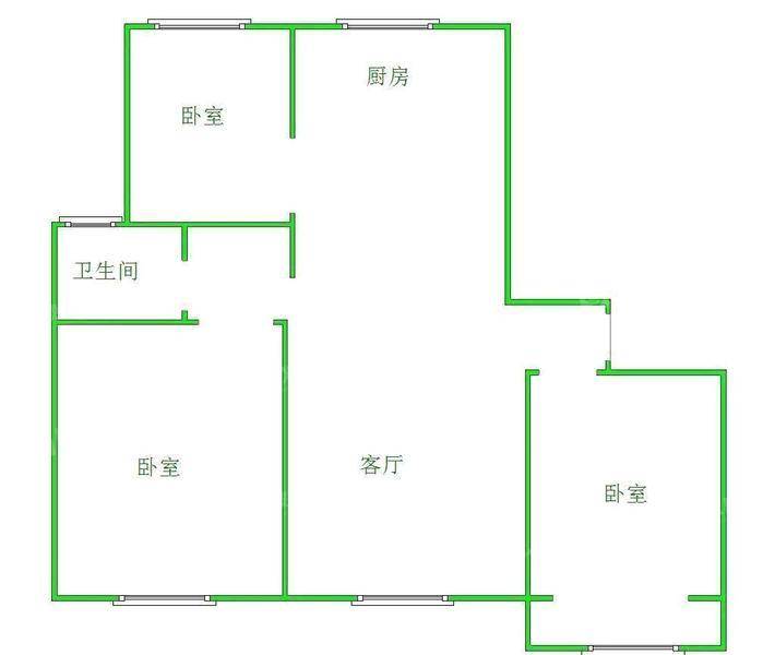 海韵小区北区3室2厅1卫102㎡