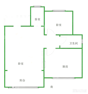大运河新村（安运佳苑）2室2厅1卫97㎡