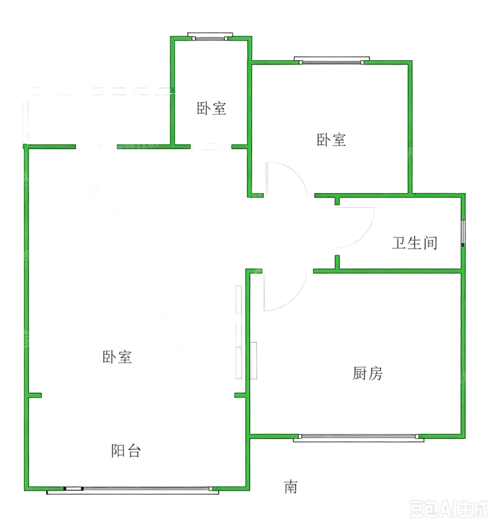 大运河新村（安运佳苑）2室2厅1卫97㎡