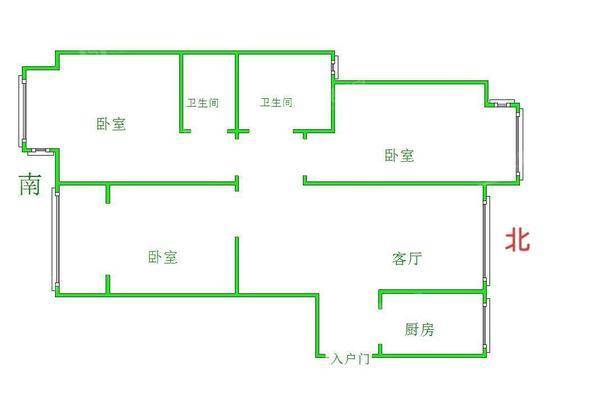 荣盛阿尔卡迪亚新儒苑3室2厅1卫109㎡
