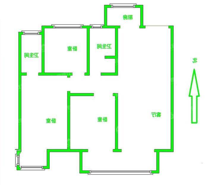 石榴玉兰湾3室2厅2卫117㎡