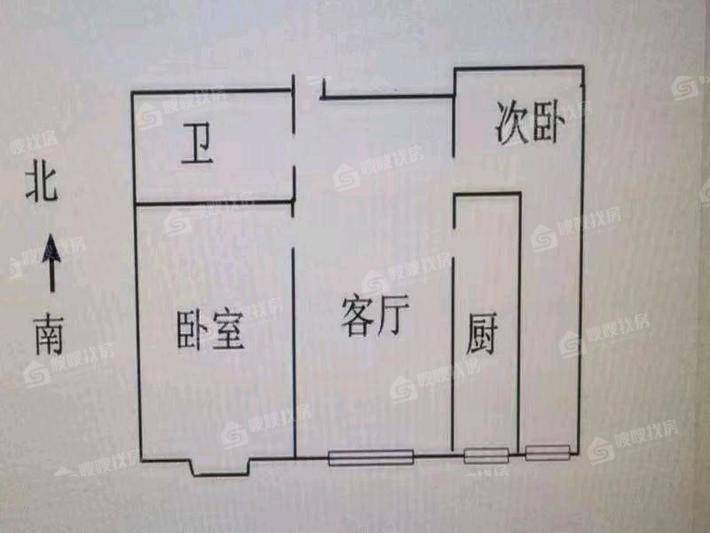 宏宇城（A区）2室2厅1卫83㎡