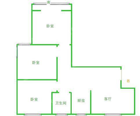 金域华城（金茂府）3室1厅1卫98㎡