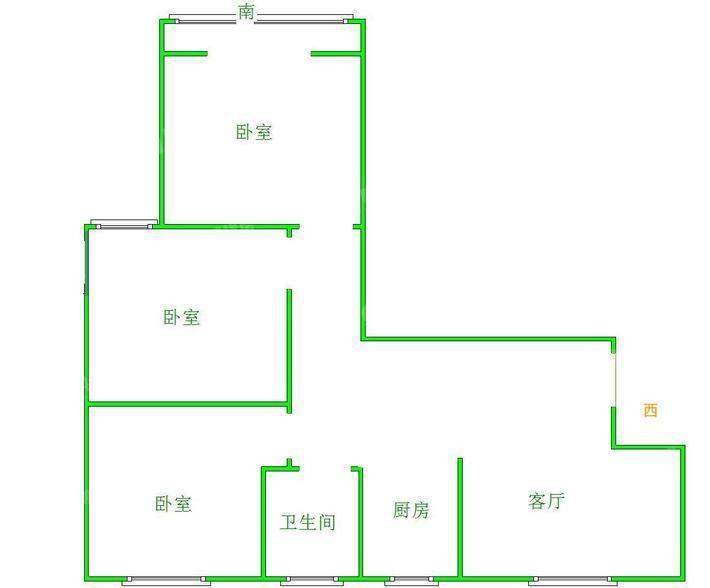 金域华城（金茂府）3室1厅1卫98㎡