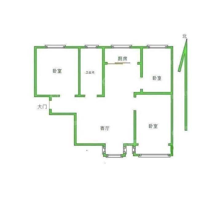 凤凰城（B区）3室2厅1卫99㎡