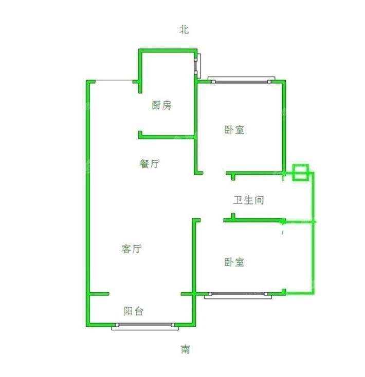 天成观澜二期（东区）2室2厅1卫95㎡