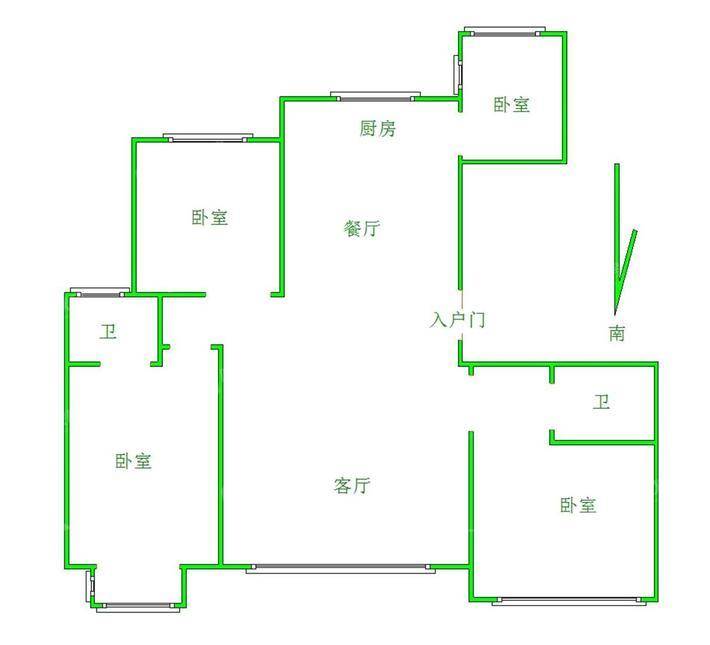 天成名著三期3室2厅2卫136㎡